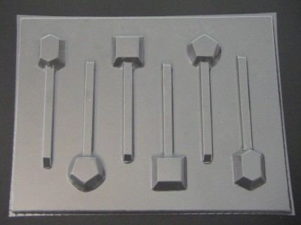 3553 Jewels Chocolate or Hard Candy Lollipop Mold